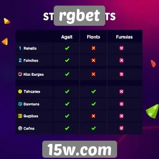 Comparação entre jogos disponíveis no rgbet